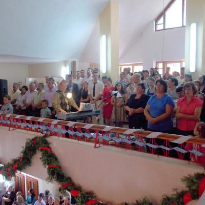 1 august: Ciugheş: Liturghia de mulţumire a părintelui Ieronim Budulai pentru 50 ani de Preoţie