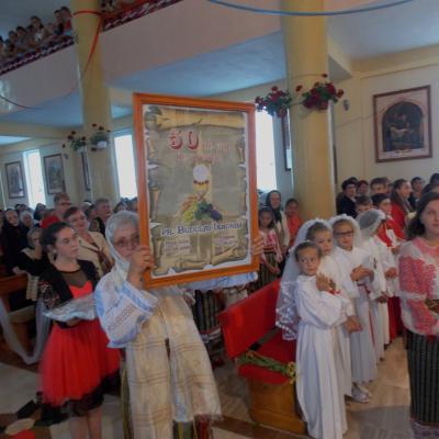 1 august: Ciugheş: Liturghia de mulţumire a părintelui Ieronim Budulai pentru 50 ani de Preoţie