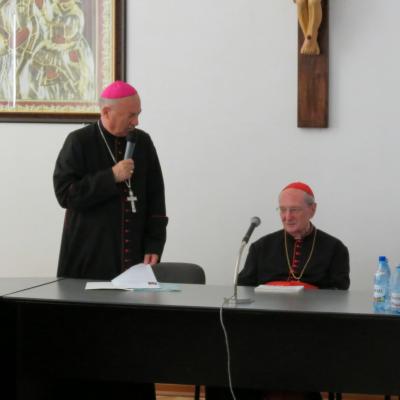 4 august: Iaşi: Vizita cardinalului Meisner la Seminarul mare
