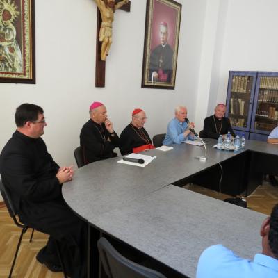 4 august: Iaşi: Vizita cardinalului Meisner la Seminarul mare