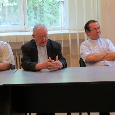 4 august: Iaşi: Vizita cardinalului Meisner la Seminarul mare
