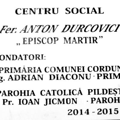 30 august: Pildeşti: Sfinţirea Centrului Social "Fericitul Anton Durcovici"