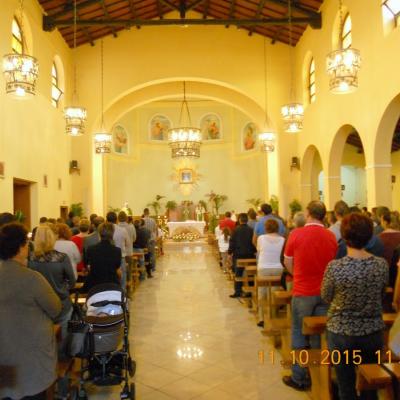 11 octombrie: Roma: PS Petru Gherghel la comunitatea romano-catolică română din Casilina-Grotte Celoni