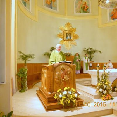 11 octombrie: Roma: PS Petru Gherghel la comunitatea romano-catolică română din Casilina-Grotte Celoni