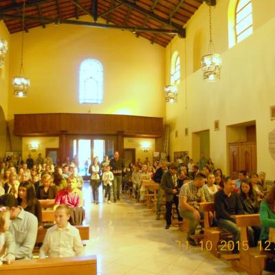 11 octombrie: Roma: PS Petru Gherghel la comunitatea romano-catolică română din Casilina-Grotte Celoni