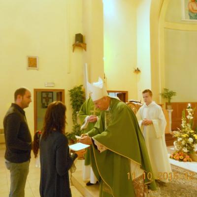 11 octombrie: Roma: PS Petru Gherghel la comunitatea romano-catolică română din Casilina-Grotte Celoni
