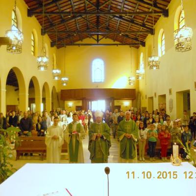 11 octombrie: Roma: PS Petru Gherghel la comunitatea romano-catolică română din Casilina-Grotte Celoni