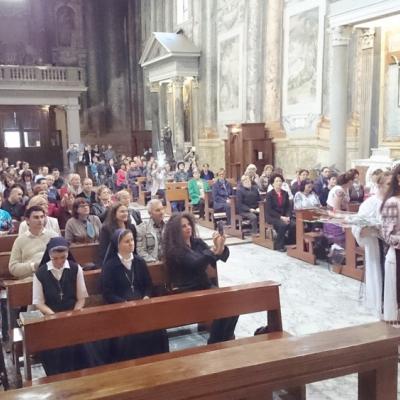 11 octombrie: Roma: PS Petru Gherghel la comunitatea romano-catolică română din San Vitale