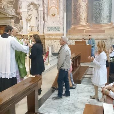 11 octombrie: Roma: PS Petru Gherghel la comunitatea romano-catolică română din San Vitale