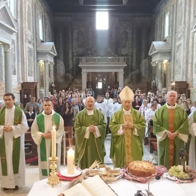 11 octombrie: Roma: PS Petru Gherghel la comunitatea romano-catolică română din San Vitale