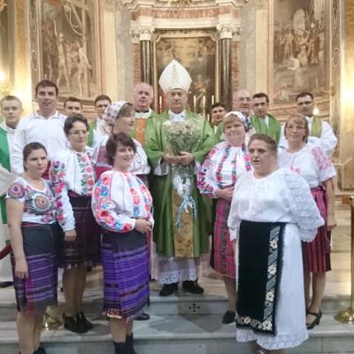 11 octombrie: Roma: PS Petru Gherghel la comunitatea romano-catolică română din San Vitale