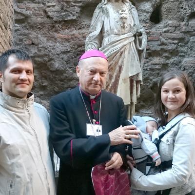 11 octombrie: Roma: PS Petru Gherghel la comunitatea romano-catolică română din San Vitale