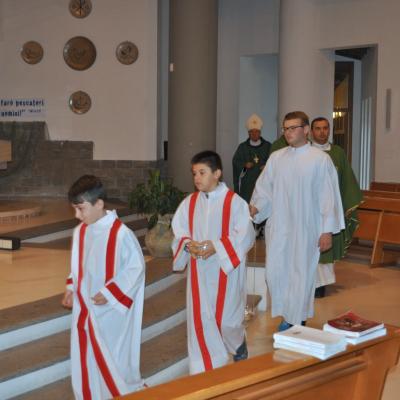 18 octombrie: Cesano: PS Petru Gherghel în vizită la comunitatea catolică română