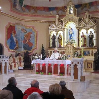 6 ianuarie: Huşi-Corni: Epifania Domnului, împreună cu episcopul Aurel Percă