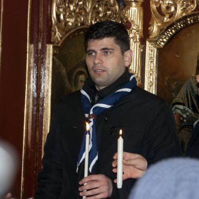 24 ianuarie: Cercetaşii din Pildeşti şi copii din Simioneşti se roagă şi se joacă împreună