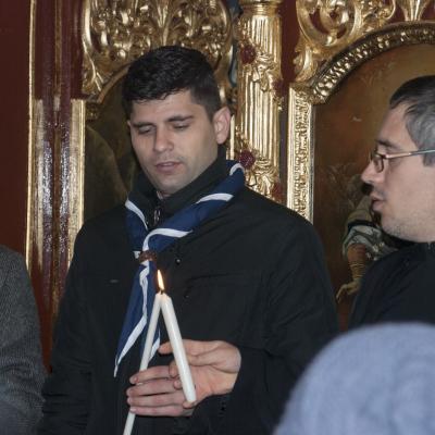 24 ianuarie: Cercetaşii din Pildeşti şi copii din Simioneşti se roagă şi se joacă împreună
