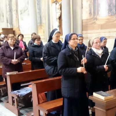 7 februarie: Roma: Sărbătoarea persoanelor consacrate