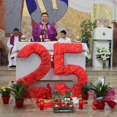 21 februarie: Zaragoza (Spania): La 25 de ani de slujire în via Domnului