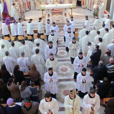 19 martie: Iaşi: Sărbătoarea hramului Seminarului şi conferirea lectoratului şi acolitatului