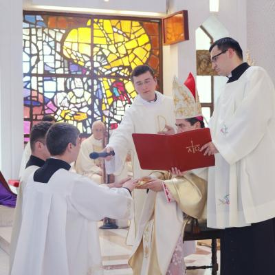 19 martie: Iaşi: Sărbătoarea hramului Seminarului şi conferirea lectoratului şi acolitatului