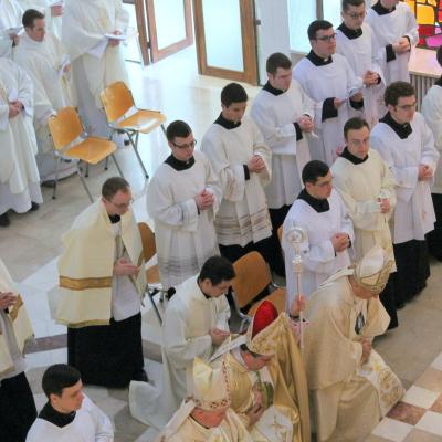 19 martie: Iaşi: Sărbătoarea hramului Seminarului şi conferirea lectoratului şi acolitatului