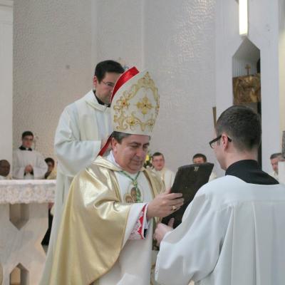 19 martie: Iaşi: Sărbătoarea hramului Seminarului şi conferirea lectoratului şi acolitatului