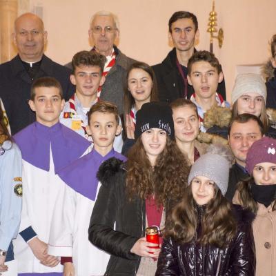 1 ianuarie: Pildeşti: Încheierea proiectelor Lumina Păcii de la Betleem şi Lumina Faptei Bune