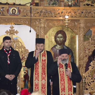 22 ianuarie: Cercetaşii din Pildeşti în popas la biserica "Sfântul Gheorghe" din Cordun