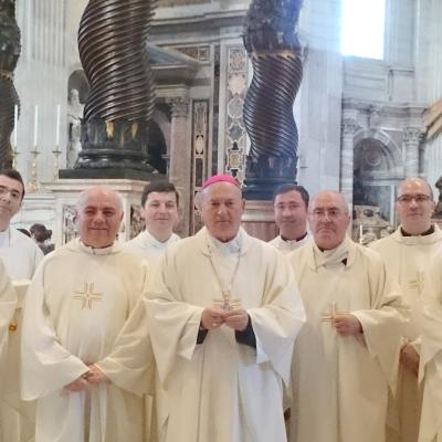 1 mai: Vatican: Liturghia prezidată de PS Petru Gherghel în Capela Clementină din bazilica "Sfântul Petru"