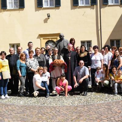 20 mai: Tortona: Un episcop în vizită pastorală la comunitatea de români