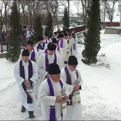 Funeraliile părintelui Carmil Gherghel