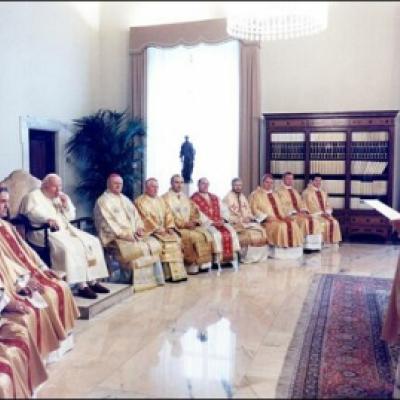 Imagini de la vizita ad limina