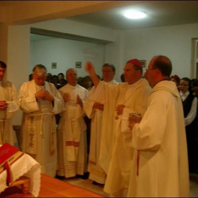 Sfinţirea capelei din Grădiniţa 'Sfânta Familie' la Gherăeşti
