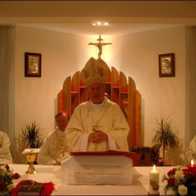 Sfinţirea capelei din Grădiniţa 'Sfânta Familie' la Gherăeşti