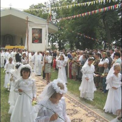 Hram în Parohia Gheraesti