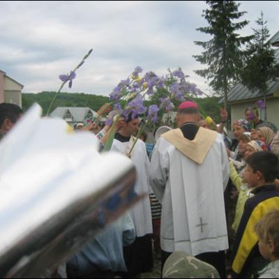 Vizita pastorală în Parohia Coman