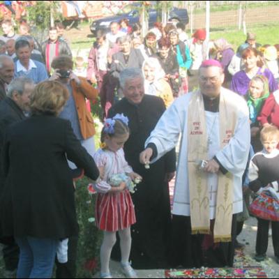 Vizita pastorală în Parohia Coman