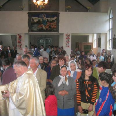 Vizita pastorală în Parohia Coman