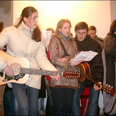 Iaşi: Colinde studenţeşti la Episcopie