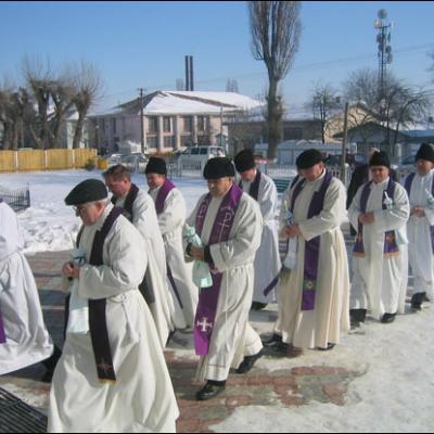 Înmormântarea pr. Francisc Gârleanu
