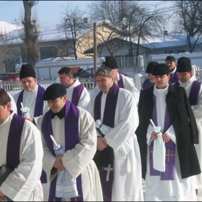 Înmormântarea pr. Francisc Gârleanu