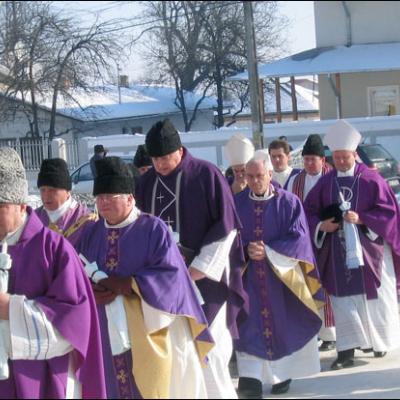 Înmormântarea pr. Francisc Gârleanu