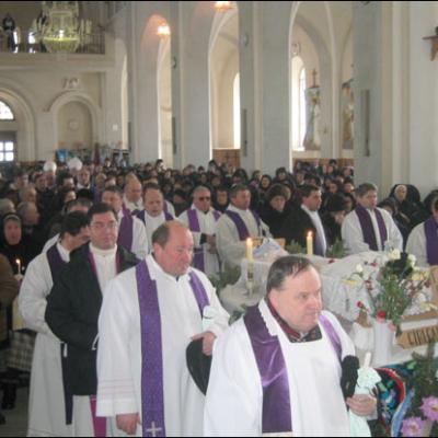 Înmormântarea pr. Francisc Gârleanu