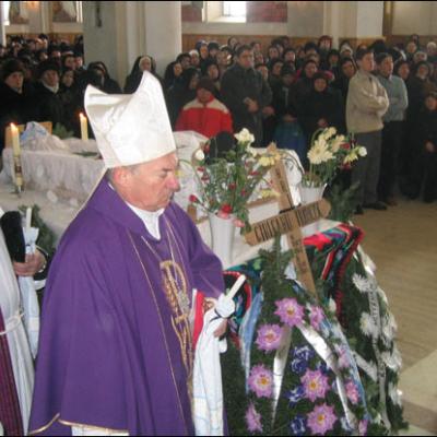 Înmormântarea pr. Francisc Gârleanu