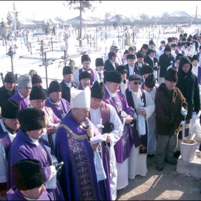 Înmormântarea pr. Francisc Gârleanu
