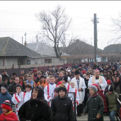Vizită pastorală în Parohia Galbeni