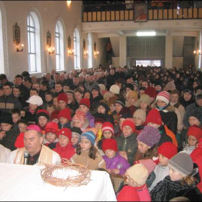 Vizită pastorală în Parohia Galbeni