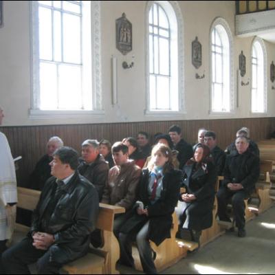Vizită pastorală în Parohia Galbeni