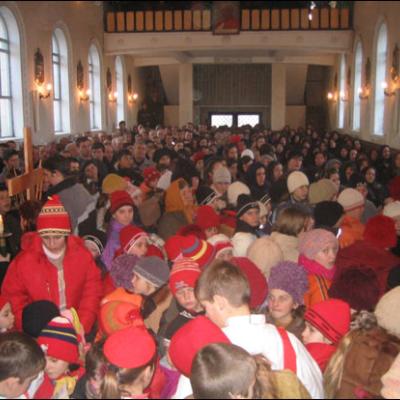 Vizită pastorală în Parohia Galbeni
