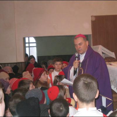Vizită pastorală în Parohia Galbeni